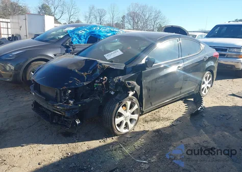 2013 Hyundai Elantra Limited из США, поврежденный, VIN 5NPDH4AE5DH410295